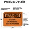Signmission Caution Do Not Enter Test In Progress OSHA Warning Sign, Vinyl Decal, 24in W x 18in L, 2PK OS-2PACK-WS-D-1824-L-12007 - alternate 5